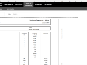 Planilha de Folha de Pagamento
